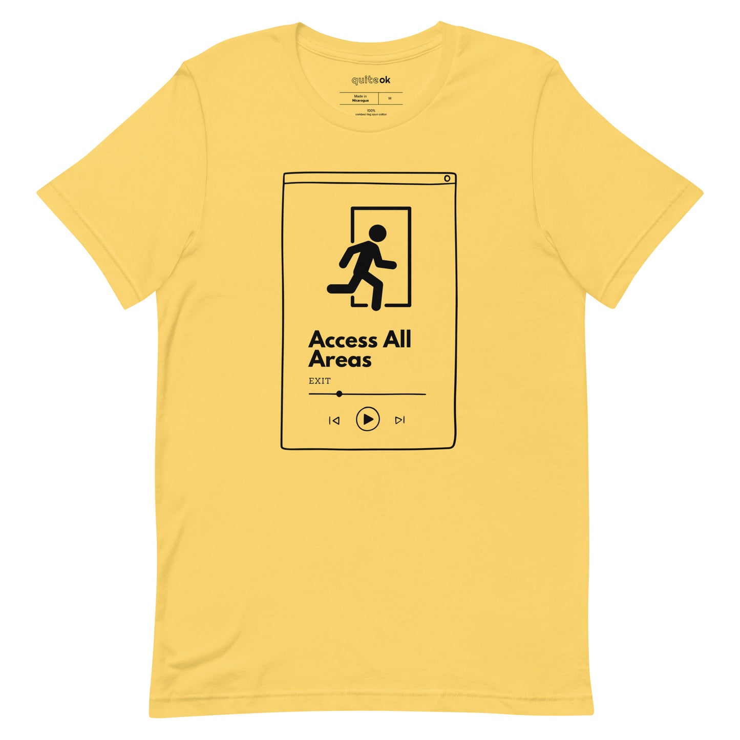 EXIT "Access All Areas" Band T-Shirt Comedy T-Shirt