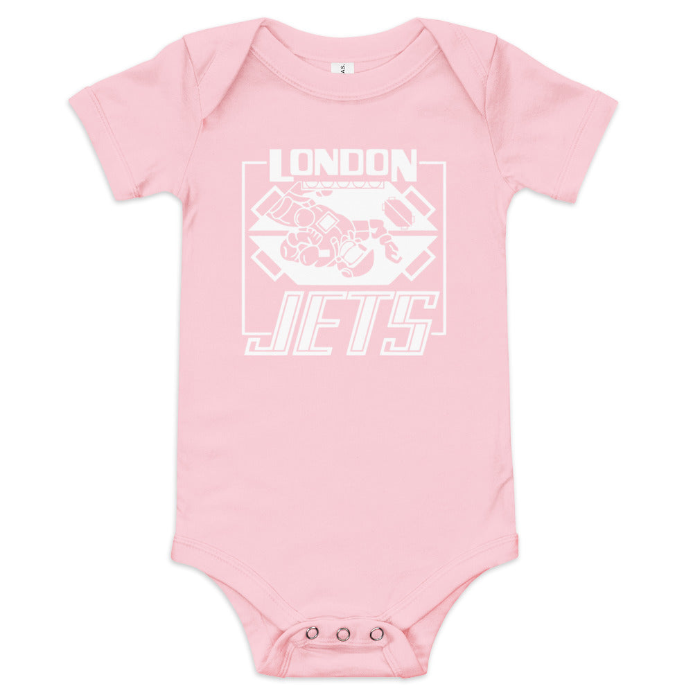 London Jets Zero G Football Team Baby Grow