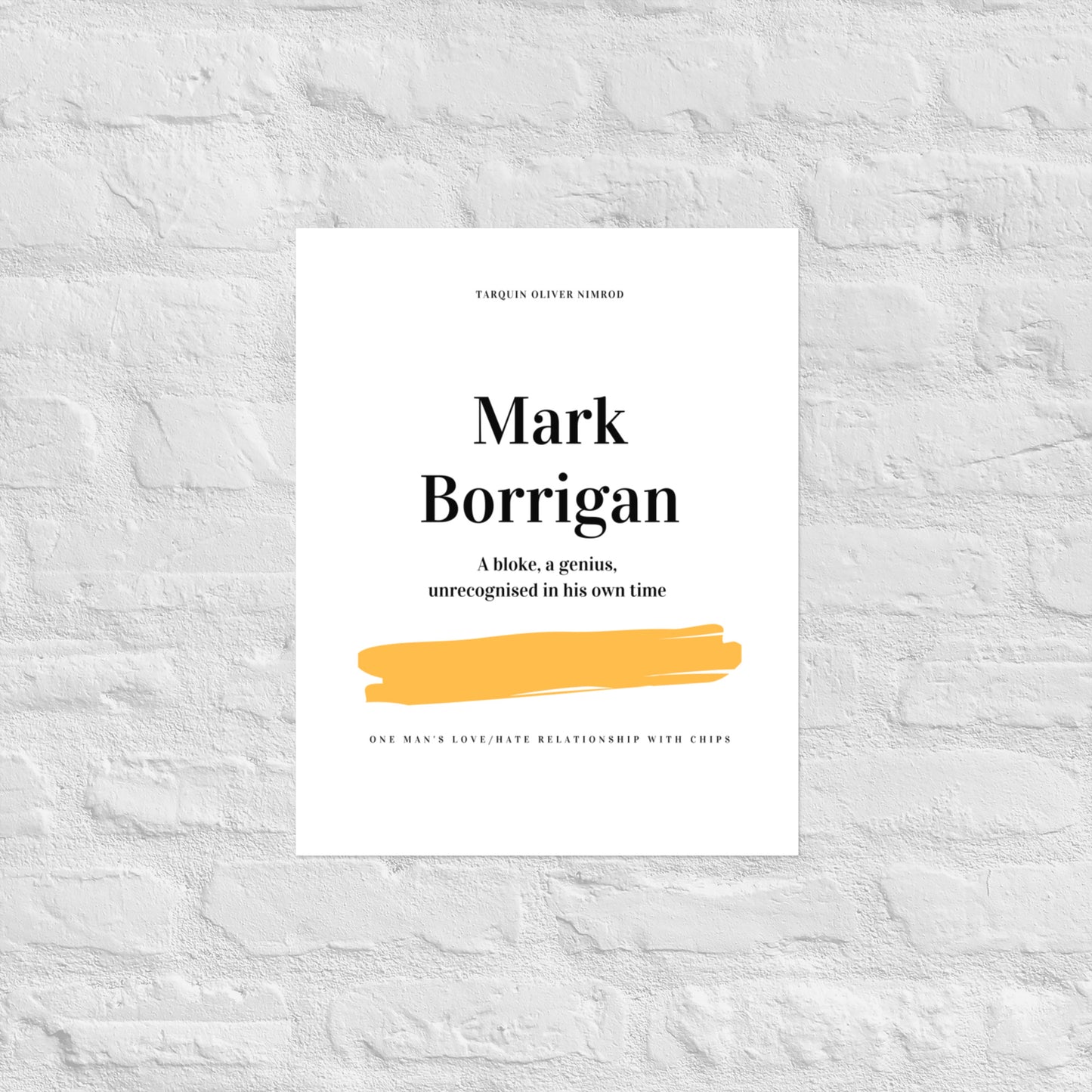 "Mark Borrigan" Premium Poster Print (Light)