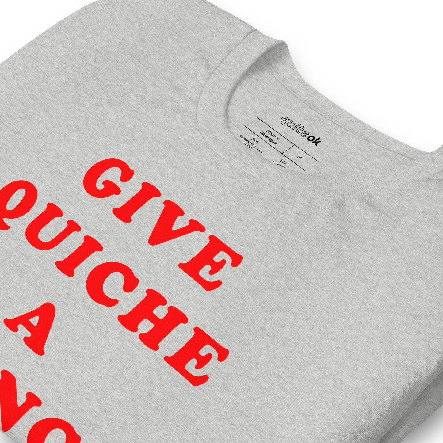 Give Quiche A Chance Comedy Quote T-Shirt