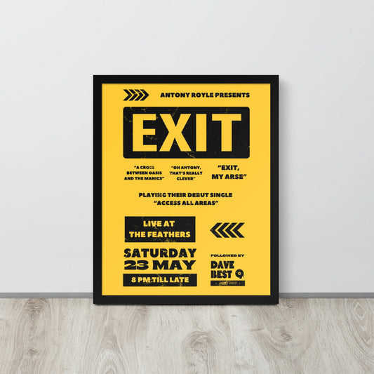EXIT Gig Poster Premium Print