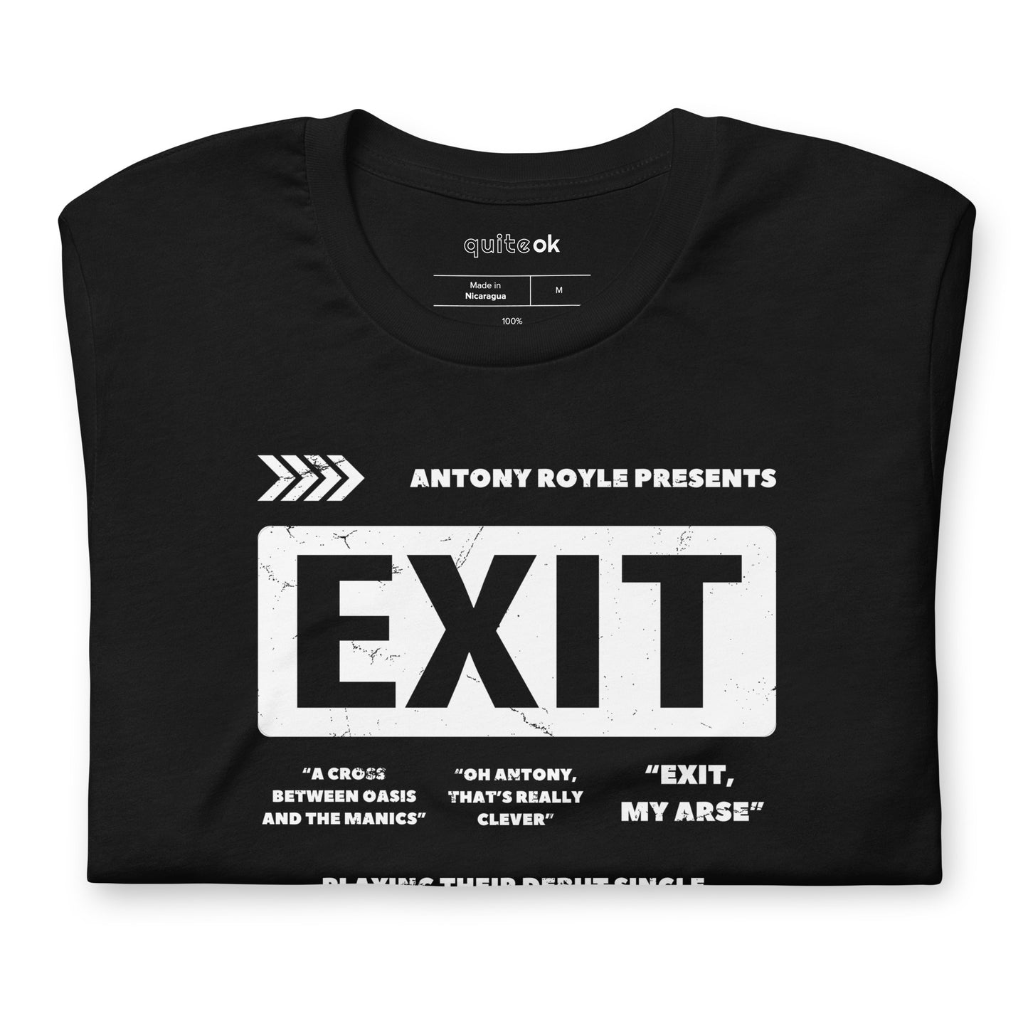 EXIT Gig Poster Comedy T-Shirt