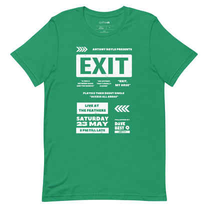 EXIT Gig Poster Comedy T-Shirt