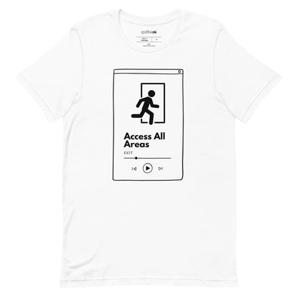 EXIT "Access All Areas" Band T-Shirt Comedy T-Shirt