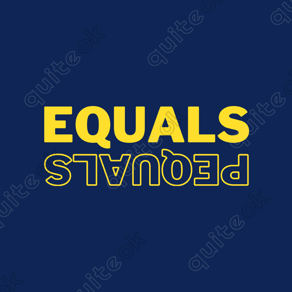 Equals Pequals Comedy Quote Navy Sweatshirt