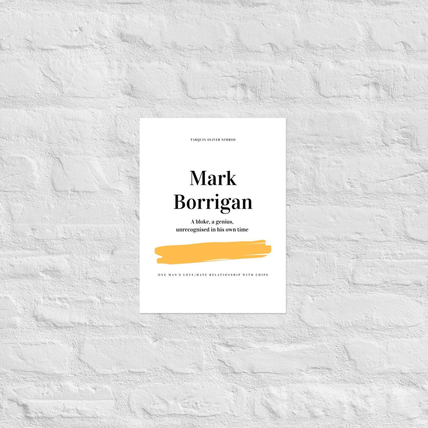 "Mark Borrigan" Premium Poster Print (Light)