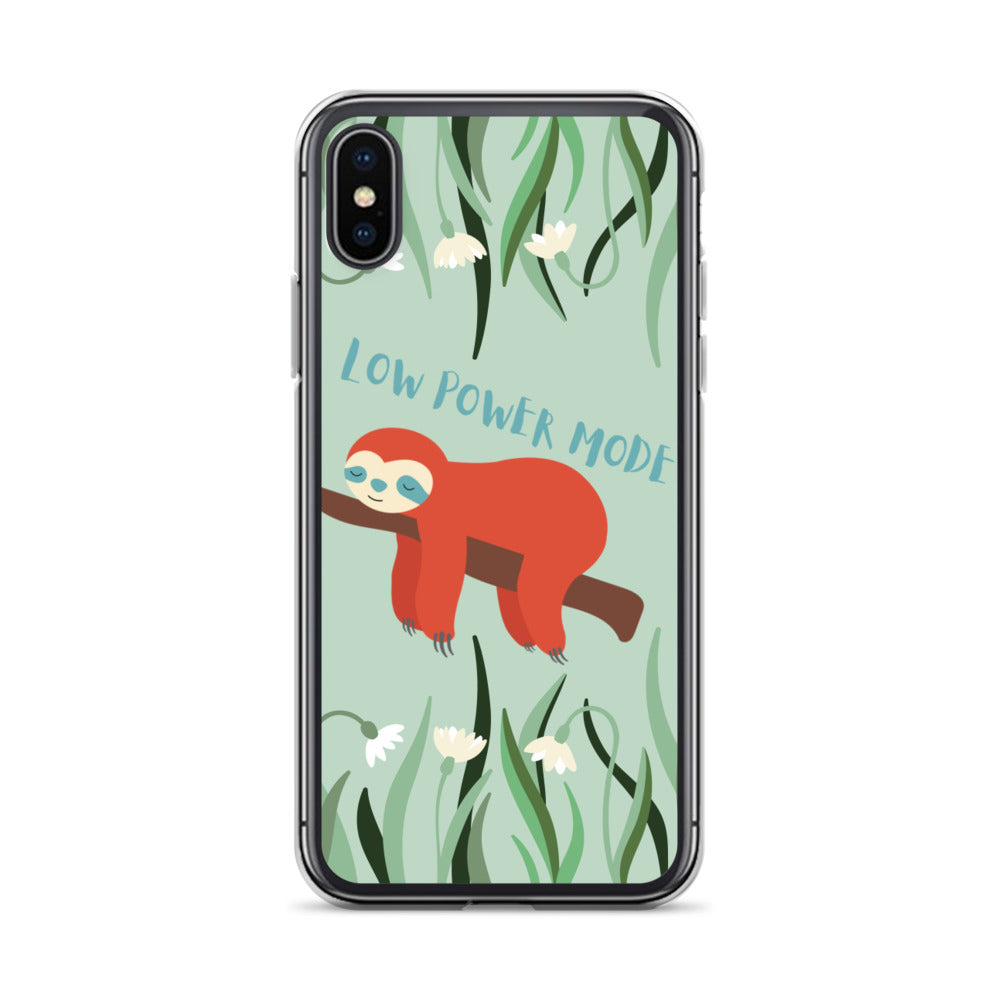 Low Power Mode Sloth Funny iPhone Case