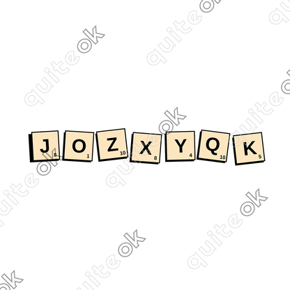 JOZXYQK Comedy Scrabble T-Shirt