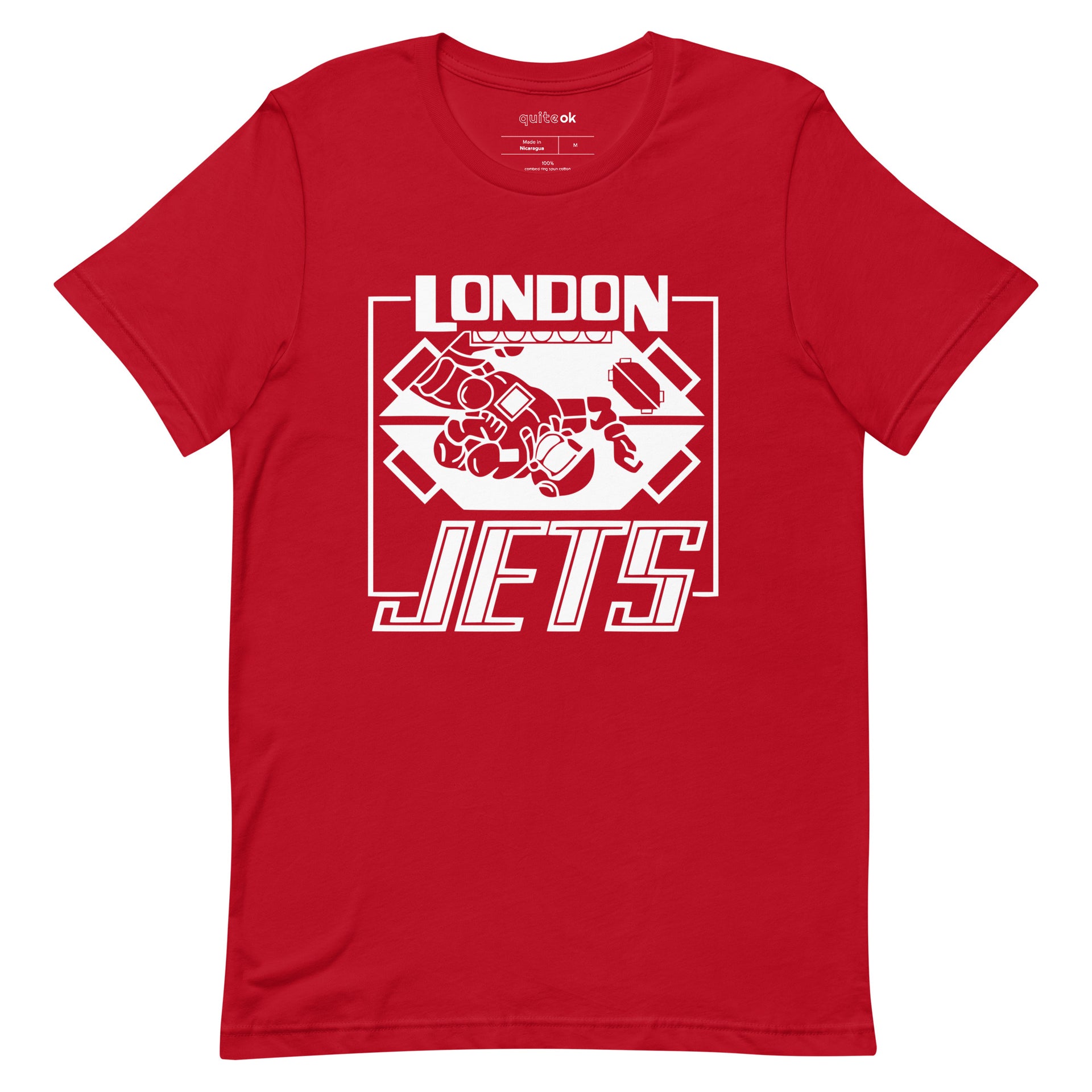 Camiseta Washed Pocket | Rojo | ® ES